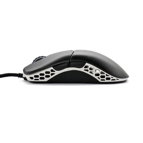 Ducky Feather ARGB Ambidextrous Gaming Mouse Lightweight 65g, Black & White