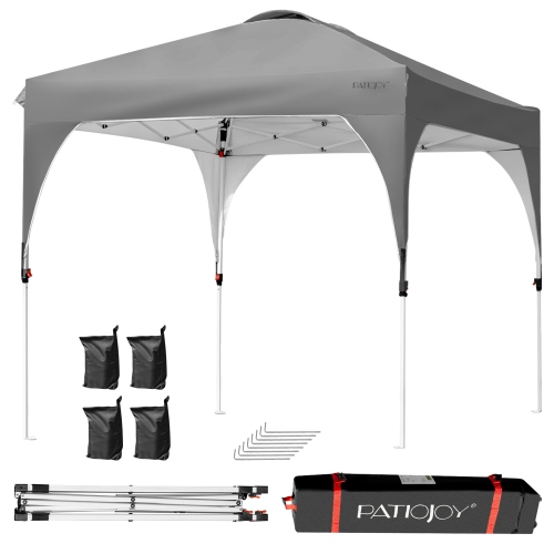 Gymax 8x8 FT Pop up Canopy Tent Shelter Height Adjustable w/ Roller Bag