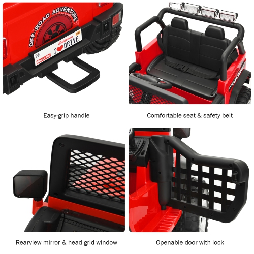 Gymax 12V Electric Kids Ride On Car Truck w/ MP3 Horn 2.4G Remote Control