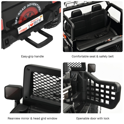 Gymax 12V Electric Kids Ride On Car Truck w/ MP3 Horn 2.4G Remote Control