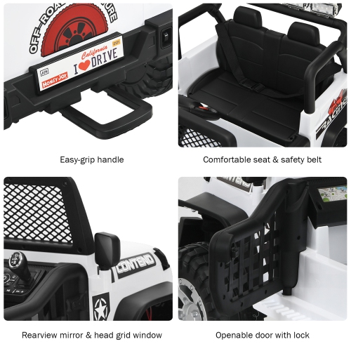 Gymax 12V Electric Kids Ride On Car Truck w/ MP3 Horn 2.4G Remote Control