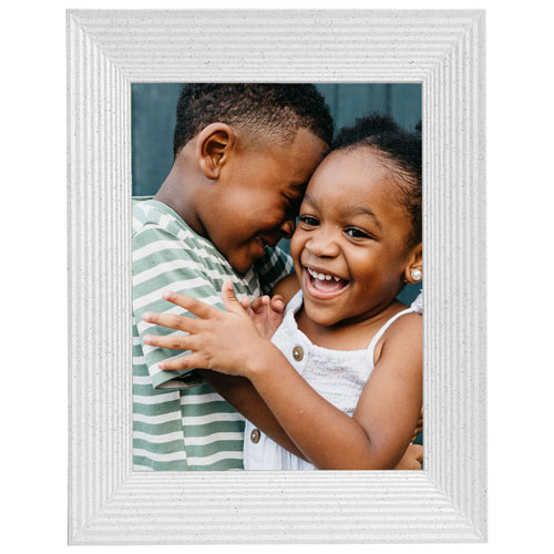 Aura Mason 8.75" Wi-Fi Digital Photo Frame (AF200WHTS) - White
