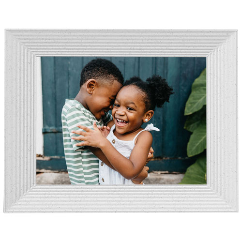 Aura Mason 8.75" Wi-Fi Digital Photo Frame (AF200WHTS) - White