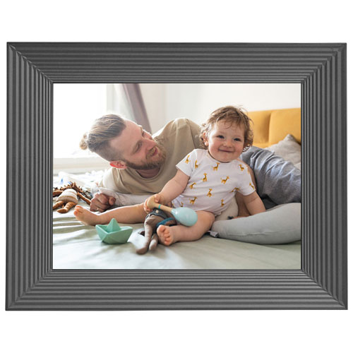 Cadre photo numérique Wi-Fi de 8,75 po Mason d'Aura - Graphite