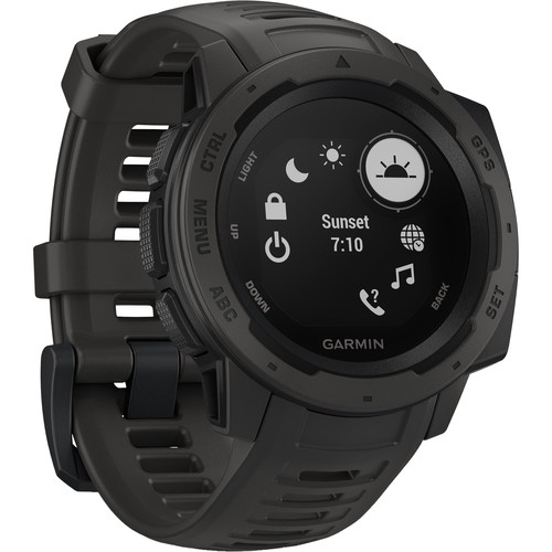 Garmin – montre GPS d’extérieur Instinct, 45 mm avec moniteur de fréquence cardiaque, 010-02064-00