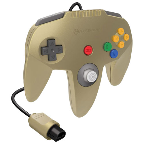 Hyperkin Captain Wired Controller for N64 - Gold