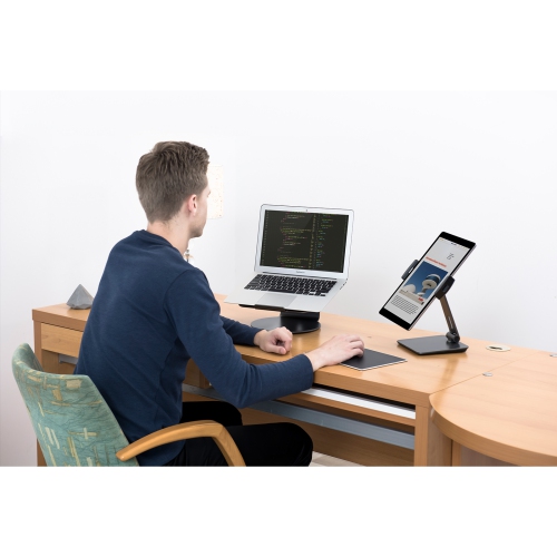 SHOPPINGALL Ergonomic Laptop Stand with 360° Swivel Base for Laptop Up to 17 inches - SA-LS2