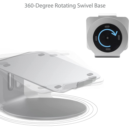 SHOPPINGALL Ergonomic Laptop Stand with 360° Swivel Base for Laptop Up to 17 inches - SA-LS2