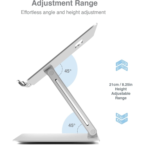 SHOPPINGALL Ergonomic Adjustable Laptop Stand Riser for Laptop Up to 17 Inches - SA-LS1
