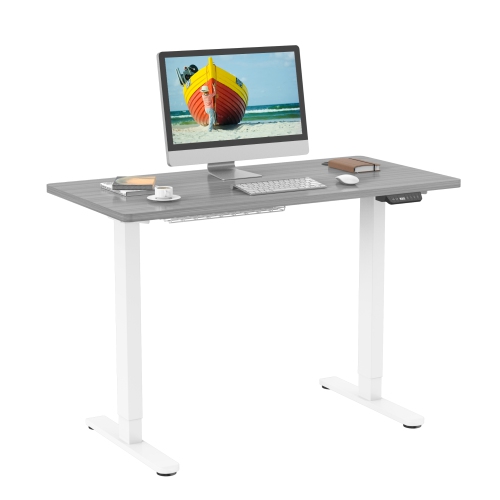 SHOPPINGALL  Dual Motor Height Adjustable Electric Sit to Standing Desk 48 X 24 Inch Tabletop, 3 Memory Preset Button Controller - Sa-Ghed122D-1P