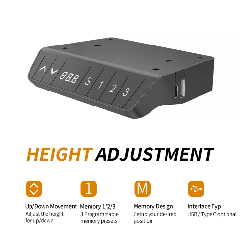 SHOPPINGALL Dual Motor Height Adjustable Electric Sit to Standing Desk 48 x 24 Inch Tabletop, 3 Memory Preset Button Controller - SA-GHED122D-1P