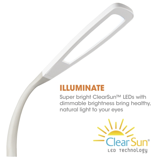 OttLite LED Desk Lamp with Charging Station