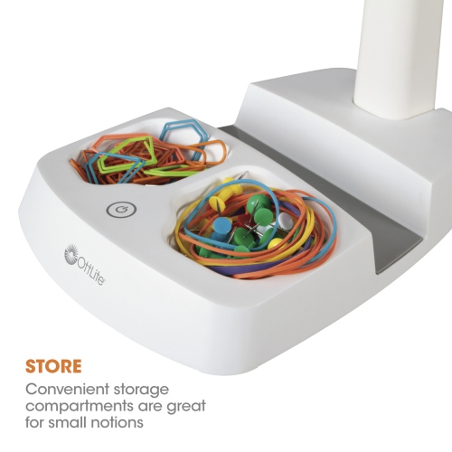 OttLite LED Desk Lamp with Charging Station