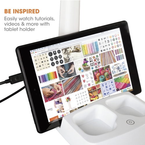 OttLite LED Desk Lamp with Charging Station