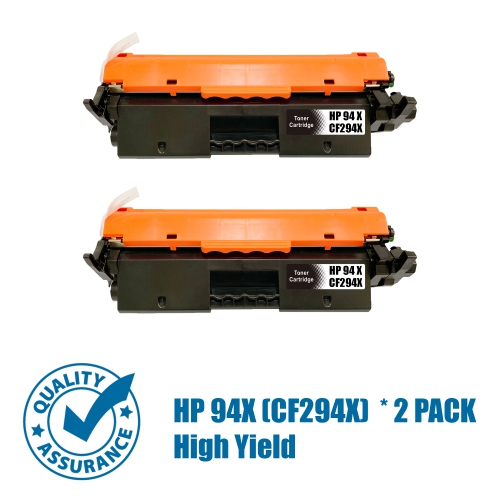 Printer Pro™ Compatible Replacement for 2 Pack HP 94X/hp94x/cf294x/HP 294X/CF294X Black Toner Cartridge for HP Printer LaserJet Pro