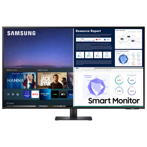 Samsung 43" 4K UHD 60Hz 4ms GTG VA LED Smart Monitor - Black