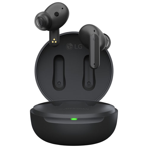 Écouteurs boutons 100 % sans fil à suppression du bruit TONE Free FP5 de LG - Noir