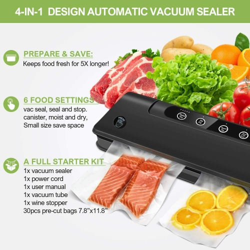 Automatic Vacuum Sealing Machine Dry and Moist Food Preservation Food,Meat,Fruit