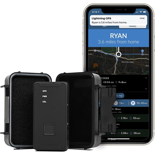 Lightning GPS GL300 Asset Locator with Magnetic Case- LTE Real-Time GPS Tracker - Connectivity for Coverage in North America - Covertly Mount on Vehi