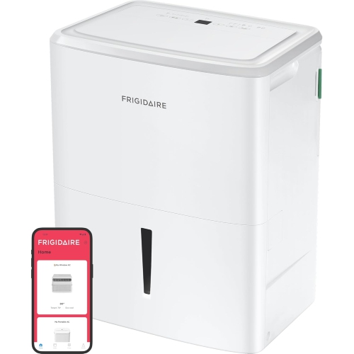 Frigidaire FFAP5033W1 Portable High Humidity 50 Pint Capacity Dehumidifier with Built In Pump
