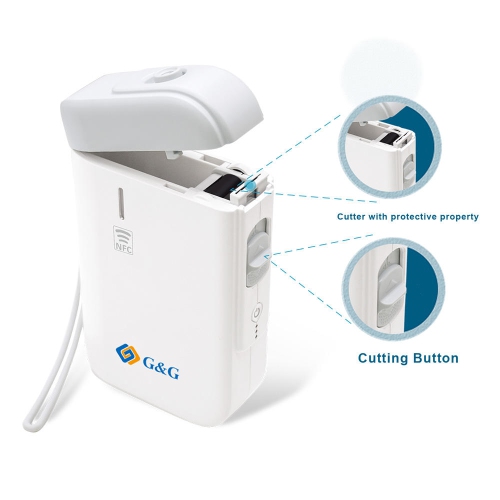 110HW 1500mAh Portable Labeler ,Wireless Bluetooth Label Printer USB2.0 NFC for Home Office Work Usage