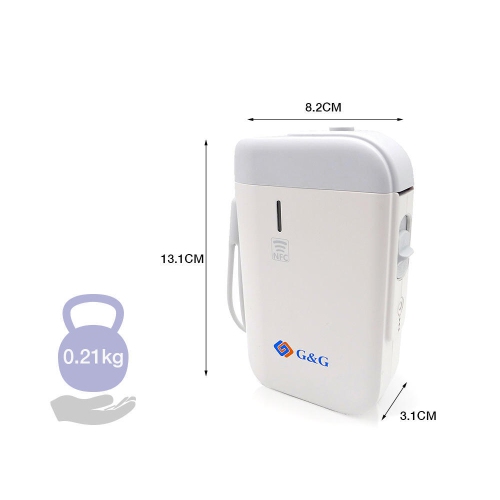 110HW 1500mAh Portable Labeler ,Wireless Bluetooth Label Printer USB2.0 NFC for Home Office Work Usage
