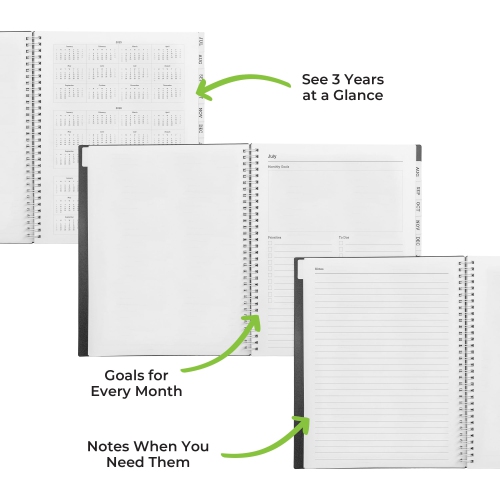 Agenda hebdomadaire et mensuel académique WallDeca, 2025-2026 12 mois, 8,5 x 11 po