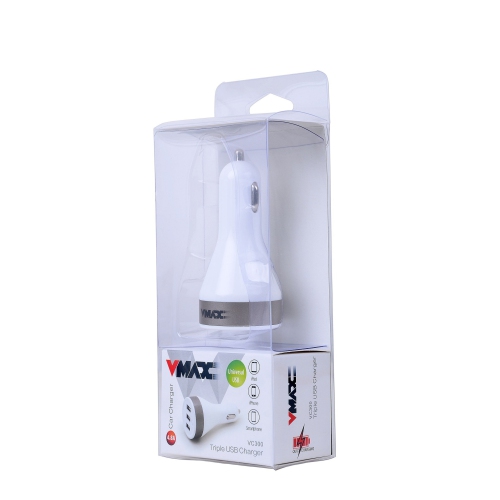 CHARGEUR POUR L’AUTO 3USB 4,8 A.