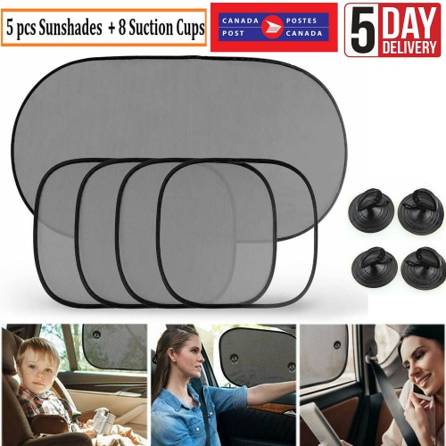 5Ps Side Rear Seat Window Mesh Sun Shade Car Window Socks Baby Kid UV Protection