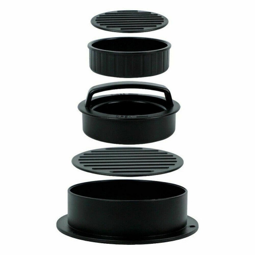 3 in 1 Black Hamburger Press Meat Molds Stuffed Burgers Patty Maker Kitchen Tool