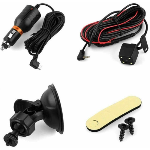 4" Dual Lens Car DVR Dashboard Camera Dash Cam 1080P Front and Rear 170°Recorder