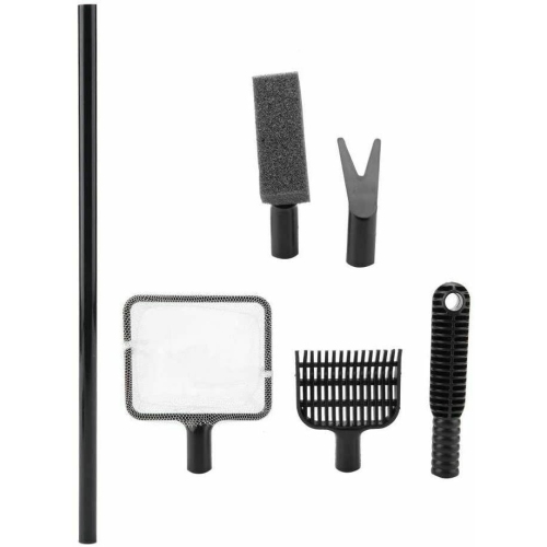 4 in 1 Aquarium Cleaning Tool Set Fish Tank Cleaner Brush Fish Net Plant Fork CA