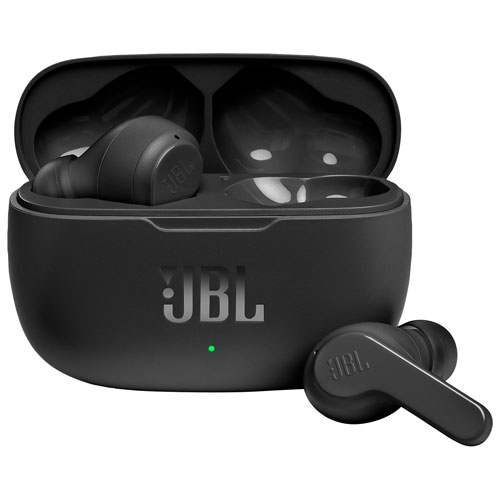 Écouteurs boutons 100 % sans fil à isolation sonore Vibe 200TWS de JBL - Noir