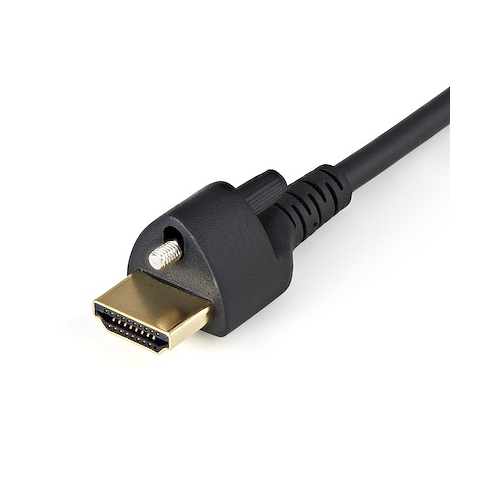 Startech 1.0 m HDMI Cable with Locking Screw Male to HDMI Cable with Ethernet Male Cable - Black (HDMM1MLS)