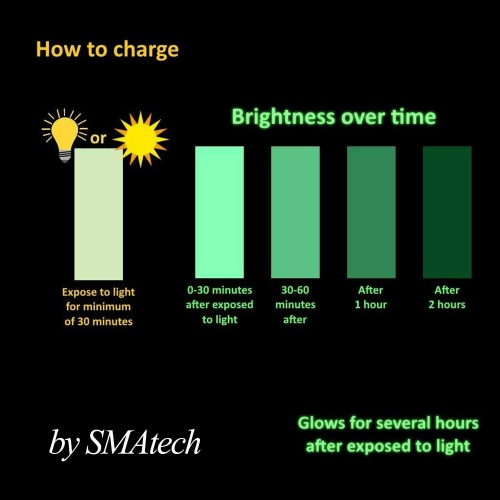 Ruban lumineux autocollant de sécurité phosphorescent pour autocollants de Home Design à installer soi-même