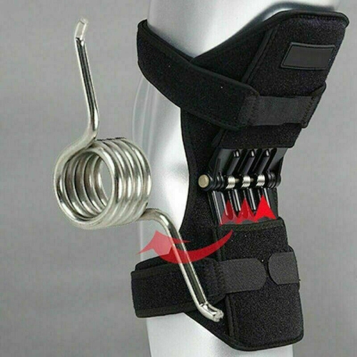 Knee Joint Support Brace Lift Booster Leg Pad Sport Spring Force Pain Relief