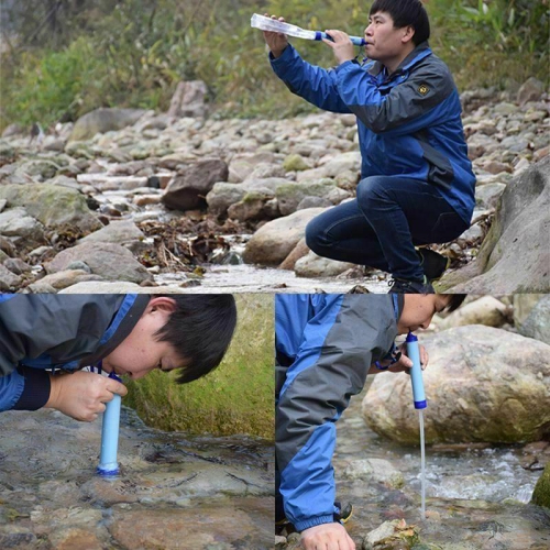 Outdoor Wild Life Emergency Water Filtering Tool Water Purifier Portable Straw