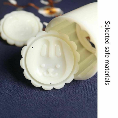 Moon Cake Mould with Stamps for Flowers Hand Pressure Fondant Baking Accessories