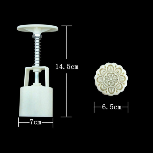 Moon Cake Mould with Stamps for Flowers Hand Pressure Fondant Baking Accessories