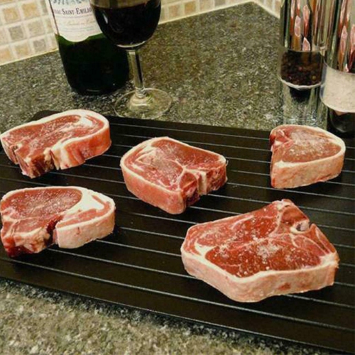 Magic Plate Defrosting Tray Safe Fast Food Thawing Frozen Meat Defrost Kitchen