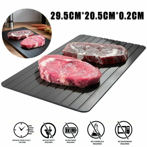 Magic Plate Defrosting Tray Safe Fast Food Thawing Frozen Meat Defrost Kitchen