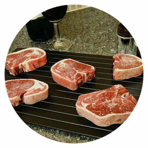 Magic Plate Defrosting Tray Safe Fast Food Thawing Frozen Meat Defrost Kitchen