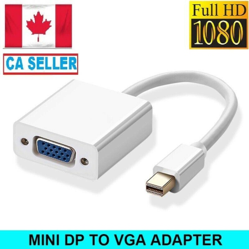 Mini DisplayPort DP To VGA Adapter Cable Connector for Projector/Laptop/Monitor
