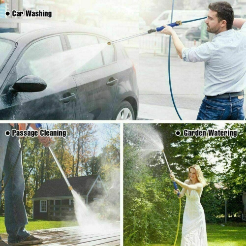New Hydro Jet High Pressure Power Washer Water Spray Gun Nozzle Wand Cleaner CA