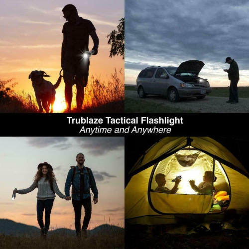 LED Flashlight Torch Set 18650 Battery Lamp Camping Light 60000 Lumens Zoomable