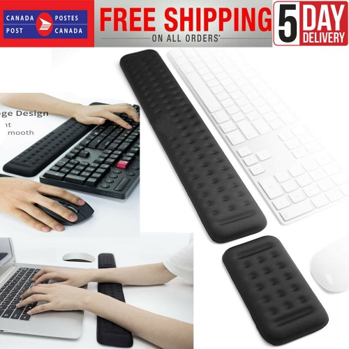 Keyboard and Mouse Wrist Rest Pad Set Foam Ergonomic Hand Palm Support Cushion