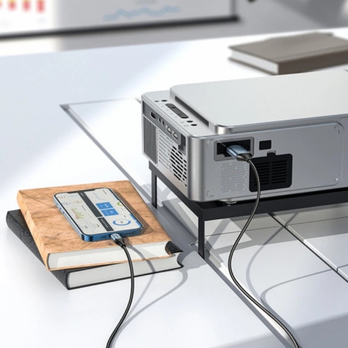 (6,6 pi) Câble adaptateur Lightning vers HDMI pour iPhone iPad vers téléviseur HD 4K Projecteur Apple TV numérique, noir