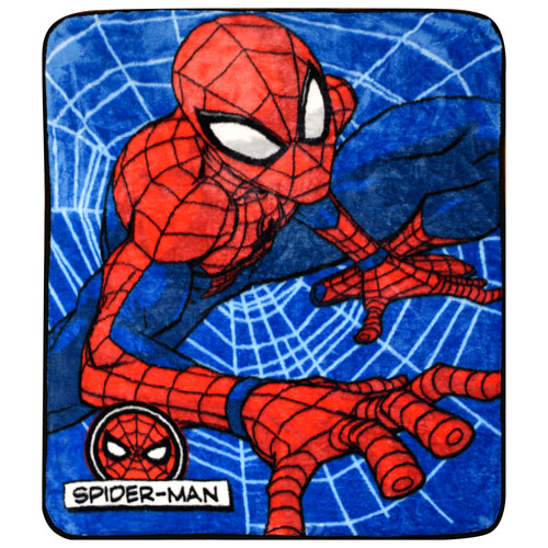 Jeté en peluche Marvel Spider-Man - Bleu