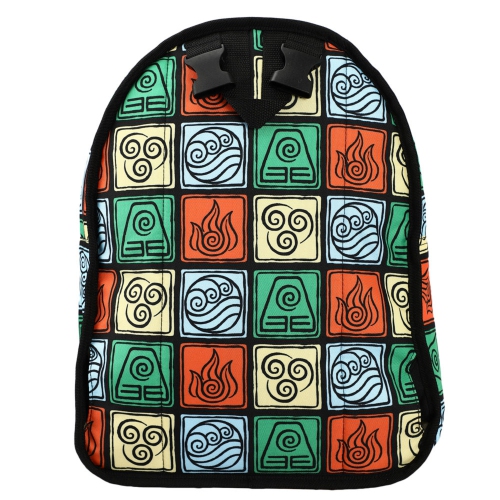 Avatar Anime Cartoon Appa and Momo Characters Reversible 3D Faux Fur Backpack