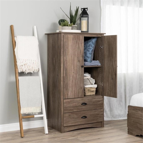 Sonoma 2 Door Armoire - Drifted Grey